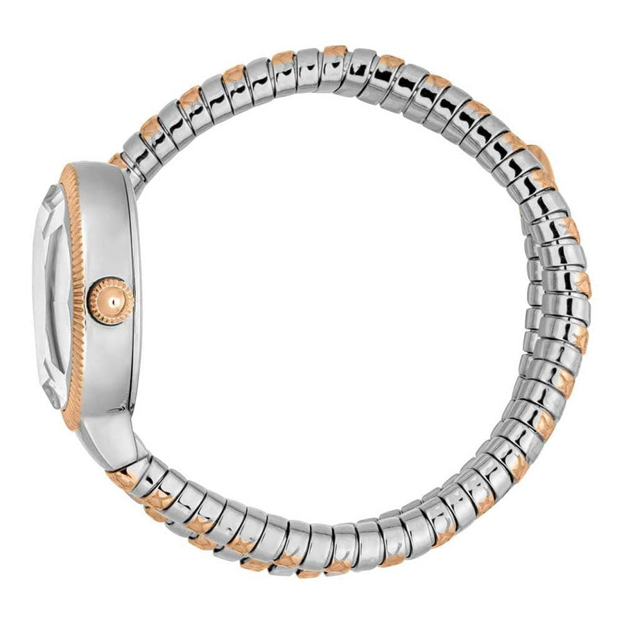Just Cavalli Lady Snake Silver Dial Two Tone Steel Strap Watch for Women - JC1L249M0065