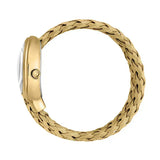 Just Cavalli Novara Red Dial Gold Steel Strap Watch for Women - JC1L264M0035