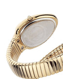 Just Cavalli Serpente Metallica Green Dial Gold Steel Strap Watch for Women - JC1L208M0045