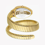 Just Cavalli Serpente Metallica Green Dial Gold Steel Strap Watch for Women - JC1L223M0035