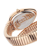 Just Cavalli Serpente Metallica Green Dial Rose Gold Steel Strap Watch for Women - JC1L208M0055