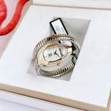 Just Cavalli Serpente Metallica Mother of Pearl Dial Two Tone Steel Strap Watch for Women - JC1L208M0065