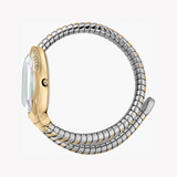 Just Cavalli Serpente Metallica Mother of Pearl Dial Two Tone Steel Strap Watch for Women - JC1L208M0065