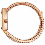 Just Cavalli Signature Snake Green Dial Rose Gold Steel Strap Watch for Women - JC1L249M0045