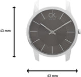 Calvin Klein City Black Dial Silver Steel Strap Watch for Men - K2G21161