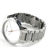 Calvin Klein City Quartz White Dial Silver Steel Strap Watch for Men - K2G2G1Z6