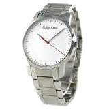 Calvin Klein City Quartz White Dial Silver Steel Strap Watch for Men - K2G2G1Z6