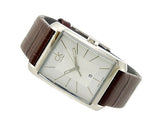 Calvin Klein Window Silver Dial Brown Leather Strap Watch for Women - K2M23126