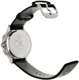 Calvin Klein Skirt Chronograph Black Dial Black Leather Strap Watch for Men - K2U291C1