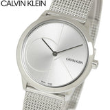 Calvin Klein Minimal Silver Dial Silver Mesh Bracelet Watch for Women - K3M2212Z