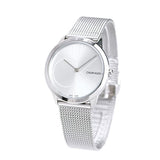 Calvin Klein Minimal Silver Dial Silver Mesh Bracelet Watch for Women - K3M2212Z