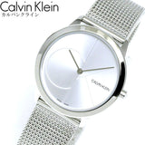 Calvin Klein Minimal Silver Dial Silver Mesh Bracelet Watch for Women - K3M2212Z