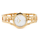 Calvin Klein Class White Dial Rose Gold Steel Strap Watch for Women - K6R23626