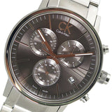 Calvin Klein Post Minimal Chronograph Black Dial Silver Steel Strap Watch for Men - K7627161