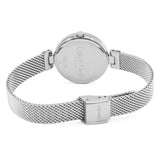 Calvin Klein Authentic White Dial Silver Mesh Bracelet Watch for Women - K8G23126