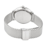 Calvin Klein White Dial Silver Mesh Bracelet Watch for Women - K8M21126