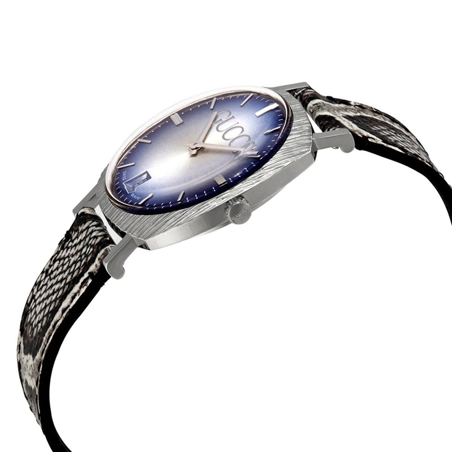 Gucci Grip Vintage Silver Stainless Steel Quartz Unisex Watch 35mm - YA152401