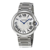 Cartier Ballon Bleu De Cartier Silver Dial Silver Steel Strap Watch for Women - W69011Z4