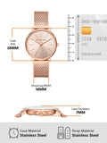 Michael Kors Pyper Quartz Rose Gold Dial Rose Gold Mesh Strap Watch For Women - MK4340