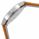 Calvin Klein City Silver Dial Orange Leather Strap Watch for Women - K2G231G6