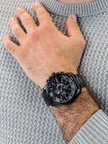 Diesel Mega Chief Chronograph Black Steel Strap Watch For Men - DZ4283