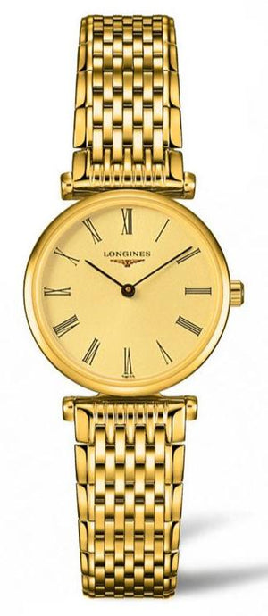 Longines La Grande Classique de Longines Gold Dial Gold Mesh Bracelet Watch for Women - L4.209.2.31.8