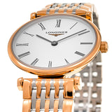 Longines La Grande Classique De Longines White Dial Two Tone Mesh Bracelet Watch for Women - L4.209.1.91.7