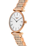 Longines La Grande Classique De Longines White Dial Two Tone Mesh Bracelet Watch for Women - L4.209.1.91.7