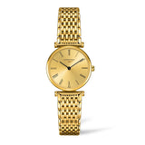 Longines La Grande Classique de Longines Gold Dial Gold Mesh Bracelet Watch for Women - L4.209.2.31.8