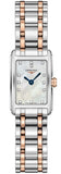 Longines Dolcevita Mother of Pearl Diamond Dial Two Tone Steel Strap Watch for Women - L5.258.5.87.7