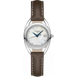 Longines Equestrian Mother of Pearl Dial Brown Leather Strap Watch for Women - L6.136.4.87.2