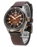 Tag Heuer Autavia 42mm Brown Dial Brown Leather Strap Watch for Men - WBE5191.FC8276