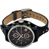 Fossil Boyfriend Sport Chronograph Blue Dial Blue Leather Strap Watch for Women - ES4113