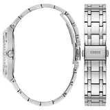 Guess Cosmo Diamonds Silver Dial Silver Steel Strap Watch For Women - GW0033L1