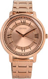 Guess Montauk Rose Gold Dial Rose Gold Steel Strap Watch For Women - W0933L3