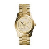 Michael Kors Runway Gold Dial Gold Steel Strap Watch for Women - MK5786