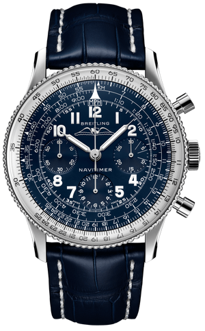 Breitling Navitimer 1959 Edition Blue Dial Blue Leather Strap Watch for Men - LB0910211C1P1