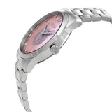 Gucci G Timeless Quartz Mother of Pearl Pink Dial Silver Steel Strap Watch for Women - YA1264166