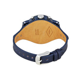 Fossil Boyfriend Sport Chronograph Blue Dial Blue Leather Strap Watch for Women - ES4113