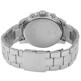 Guess Horizon Chronograph Quartz Black Dial Silver Steel Strap Watch For Men - W0379G1