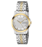 Gucci G Timeless Silver Dial Two Tone Steel Strap Watch For Women - YA126511