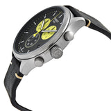 Tissot Chrono XL Tour De France Special Edition Black Dial Black Leather Strap Watch for Men - T116.617.36.051.11