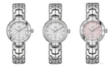 Tag Heuer Link Diamonds Pink Dial Silver Steel Strap Watch for Women - WAT1415.BA0954