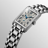 Longines Dolcevita Diamonds Silver Dial Silver Steel Strap Watch for Women - L5.258.0.71.6