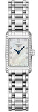 Longines Dolcevita Diamonds Mother of Pearl Dial Silver Steel Strap Watch for Women - L5.258.0.87.6