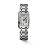 Longines Dolcevita Diamonds White Dial Two Tone Steel Strap Watch for Women - L5.258.5.79.7