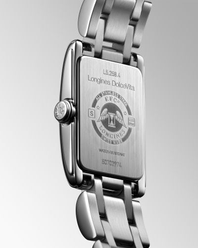 Longines Dolcevita White Dial Silver Steel Strap Watch for Women - L5.258.4.71.6