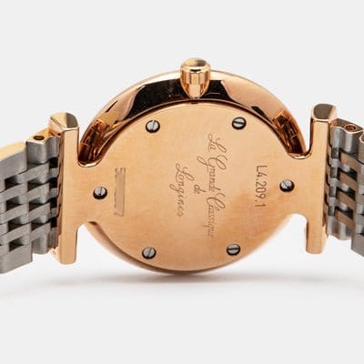 Longines La Grande Classique De Longines Diamonds Mother of Pearl Dial Two Tone Mesh Bracelet  Watch for Women - L4.209.1.97.7