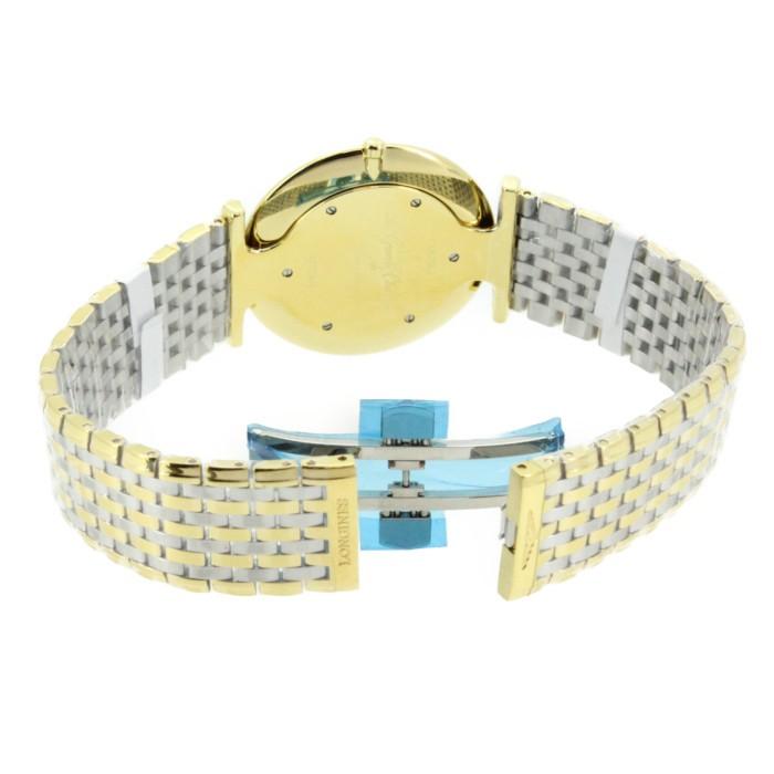 Longines La Grande Classique De Longines Gold Dial Two Tone Mesh Bracelet Watch for Women - L4.755.2.32.7