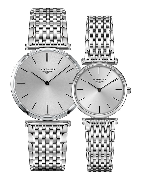 Longines La Grande Classique De Longines Silver Dial Silver Mesh Bracelet Watch for Women - L4.209.4.72.6
